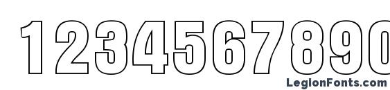 Шрифт Altern 1, Шрифты для цифр и чисел