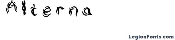 шрифт Alterna, бесплатный шрифт Alterna, предварительный просмотр шрифта Alterna