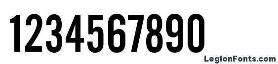 Alternate Gothic No.2 BT Font, Number Fonts