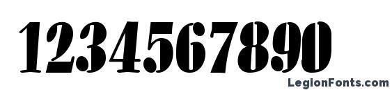 Alto Font, Number Fonts