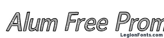 Alum Free Promotional 2 Font