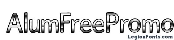 шрифт AlumFreePromotional, бесплатный шрифт AlumFreePromotional, предварительный просмотр шрифта AlumFreePromotional