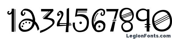 Amadeus Regular Font, Number Fonts