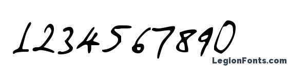 Amano Font, Number Fonts