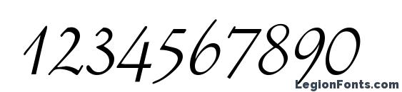 Amaryllis Regular DB Font, Number Fonts