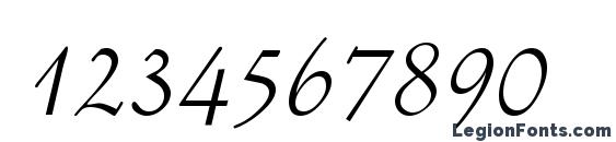 AmaryllisSwash Regular DB Font, Number Fonts