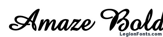 Amaze Bold font, free Amaze Bold font, preview Amaze Bold font