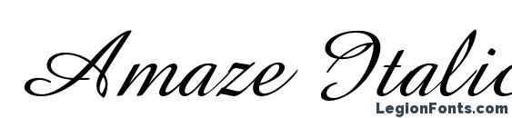 Amaze Italic font, free Amaze Italic font, preview Amaze Italic font