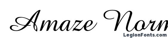 Amaze Normal Font, Free Fonts