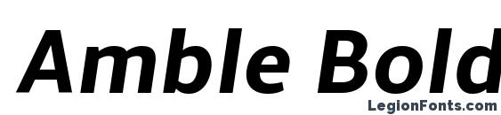 Amble Bold Italic font, free Amble Bold Italic font, preview Amble Bold Italic font