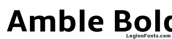 Amble Bold font, free Amble Bold font, preview Amble Bold font