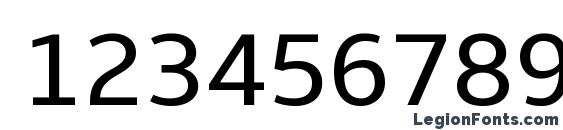 Amble Regular Font, Number Fonts