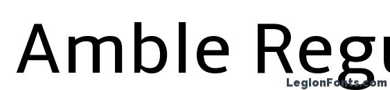 шрифт Amble Regular, бесплатный шрифт Amble Regular, предварительный просмотр шрифта Amble Regular