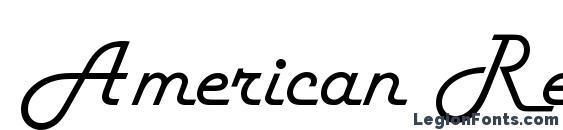 Шрифт American Retro