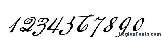 American Scribe Font, Number Fonts