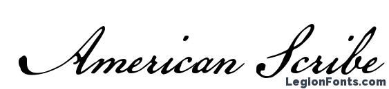 Шрифт American Scribe, Шрифты для надписей
