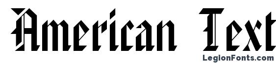 Шрифт American TextC