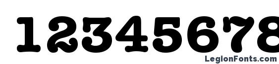 American Typewriter Bold BT Font, Number Fonts