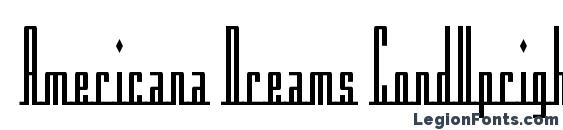 шрифт Americana Dreams CondUpright, бесплатный шрифт Americana Dreams CondUpright, предварительный просмотр шрифта Americana Dreams CondUpright