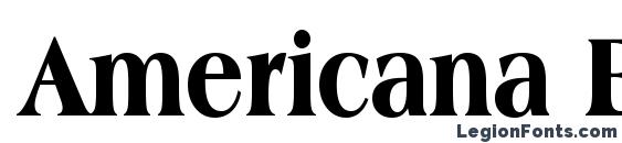 Шрифт Americana Extra Bold Condensed BT