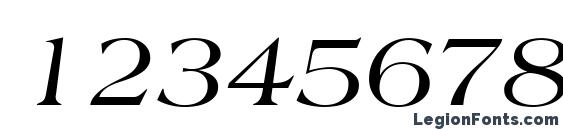 Americana LT Italic Font, Number Fonts