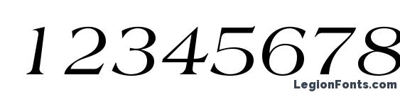 AmericanaStd Italic Font, Number Fonts