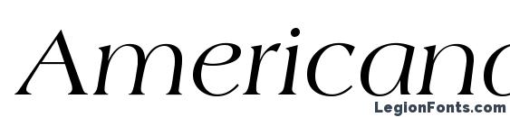 AmericanaStd Italic font, free AmericanaStd Italic font, preview AmericanaStd Italic font