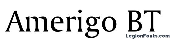 Шрифт Amerigo BT, Типографические шрифты