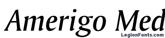 Шрифт Amerigo Medium Italic BT, Шрифты с засечками