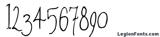 Amethyst Zucchini Font, Number Fonts