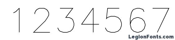 AMGDT Font, Number Fonts