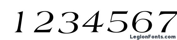 Amherst Italic Font, Number Fonts