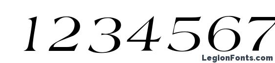 AmiDB Italic Font, Number Fonts