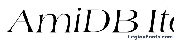 AmiDB Italic font, free AmiDB Italic font, preview AmiDB Italic font