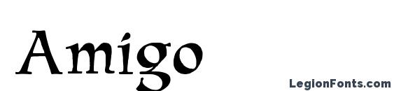 шрифт Amigo, бесплатный шрифт Amigo, предварительный просмотр шрифта Amigo
