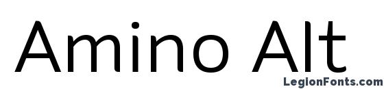 шрифт Amino Alt, бесплатный шрифт Amino Alt, предварительный просмотр шрифта Amino Alt
