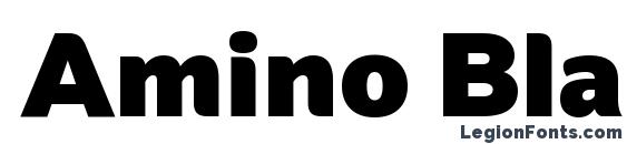 Amino Black font, free Amino Black font, preview Amino Black font