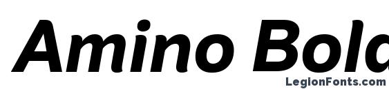 Amino Bold Italic font, free Amino Bold Italic font, preview Amino Bold Italic font
