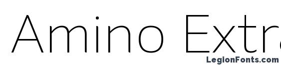 Amino ExtraLight font, free Amino ExtraLight font, preview Amino ExtraLight font