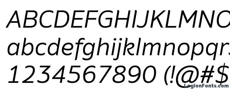 глифы шрифта Amino Italic, символы шрифта Amino Italic, символьная карта шрифта Amino Italic, предварительный просмотр шрифта Amino Italic, алфавит шрифта Amino Italic, шрифт Amino Italic