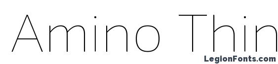 Amino Thin font, free Amino Thin font, preview Amino Thin font