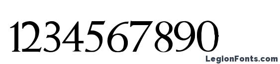 Amity Normal Font, Number Fonts
