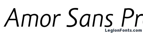 Amor Sans Pro Italic font, free Amor Sans Pro Italic font, preview Amor Sans Pro Italic font