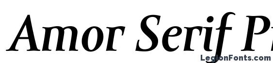 Шрифт Amor Serif Pro Bold Italic