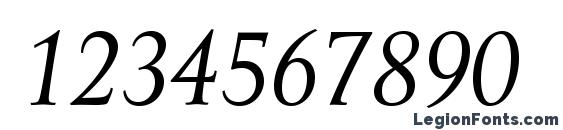 Amor Serif Pro Italic Font, Number Fonts