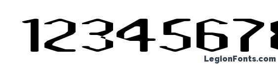 Amosis Technik Font, Number Fonts