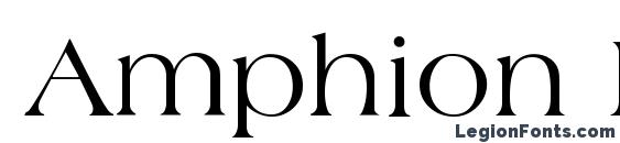 Amphion Regular font, free Amphion Regular font, preview Amphion Regular font