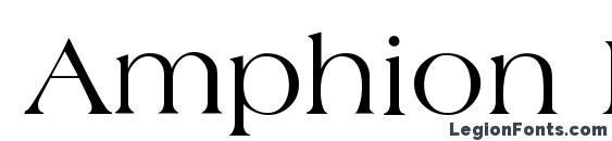 Amphion Regular Font, All Fonts