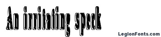 Шрифт An irritating speck