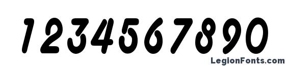 AnacondaCondensed Regular Font, Number Fonts